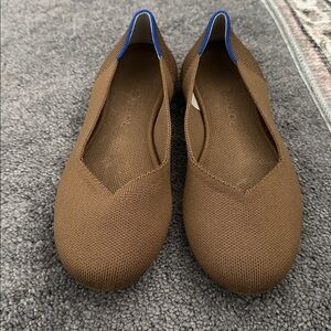 Rothy's Brown Flats with Blue Accent